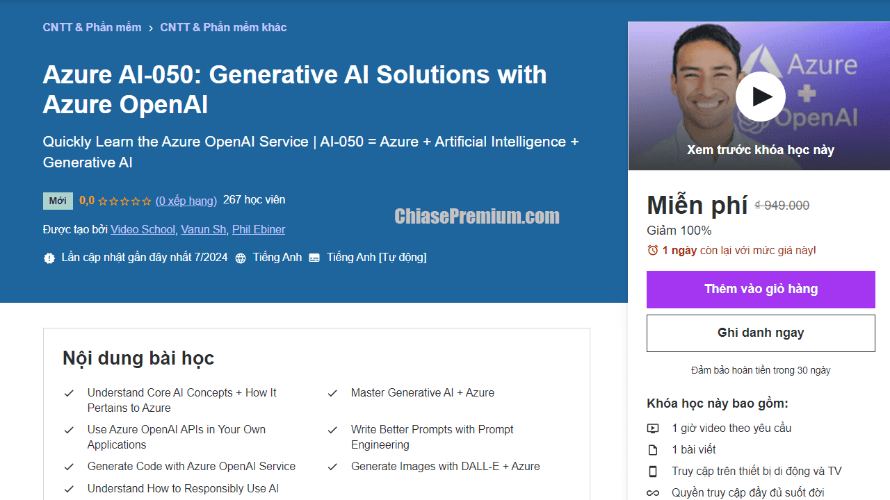 Azure AI-050: Generative AI Solutions with Azure OpenAI