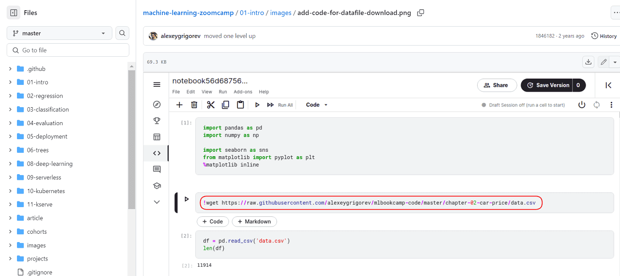Machine Learning Zoomcamp
