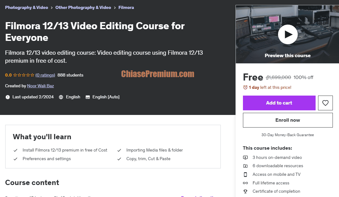 Filmora 12/13 Video Editing Course for Everyone