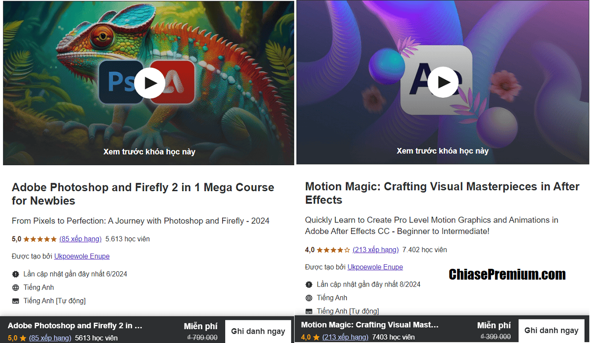 Adobe Photoshop and Firefly 2 in 1 Mega Course for Newbies