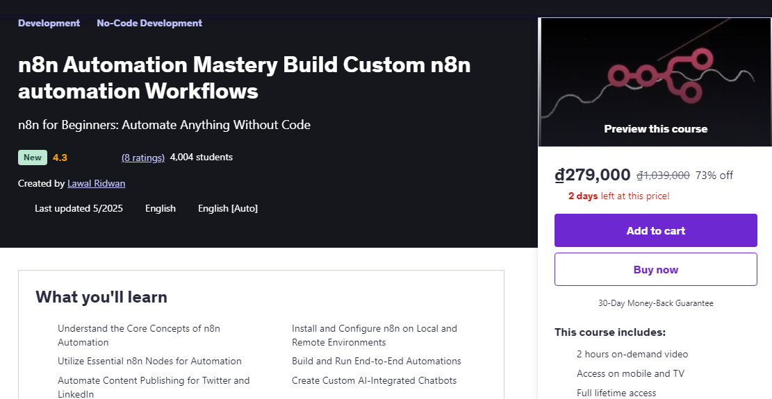 n8n Automation Mastery Build Custom n8n automation Workflows