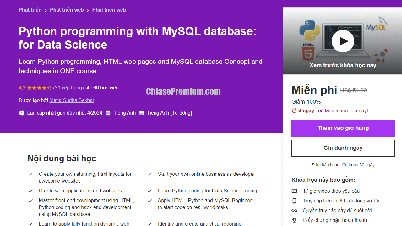 Lập trình ứng dụng với cơ sở dữ liệu MySQL trong Python