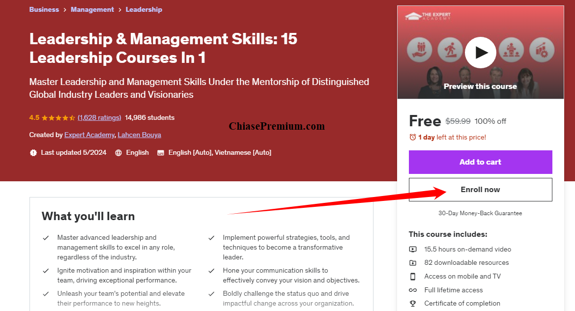 Leadership & Management Skills: 15 Leadership Courses In 1.