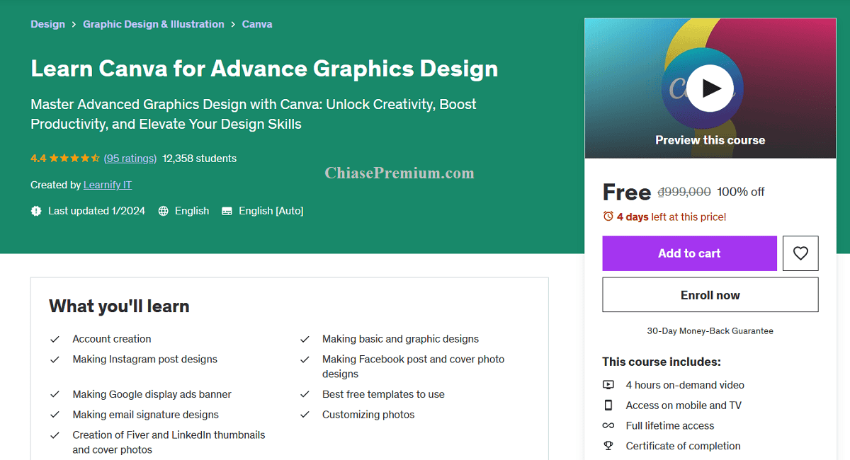 Learn Canva for Advance Graphics Design course
