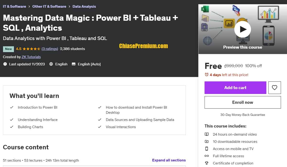 Mastering Data Magic : Power BI + Tableau + SQL , Analytics
