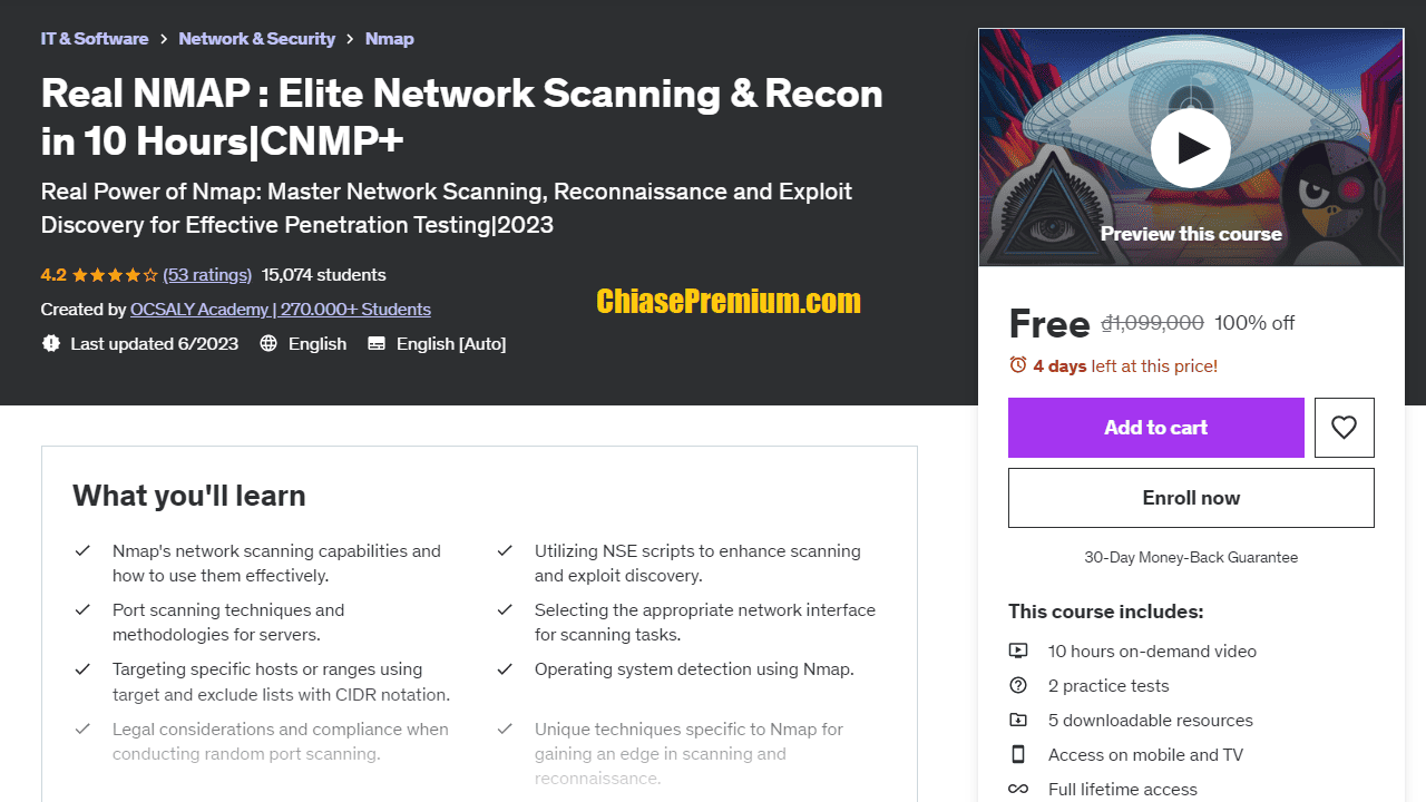 Real NMAP : Elite Network Scanning & Recon in 10 Hours|CNMP+.