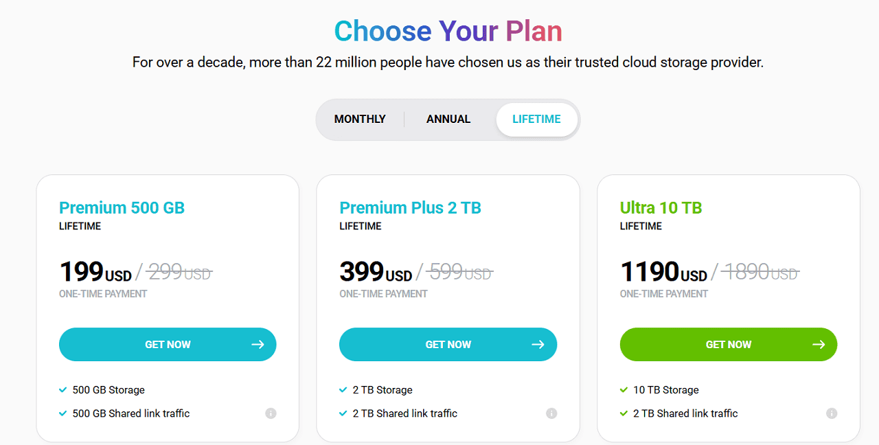 Đăng ký tài khoản pCloud