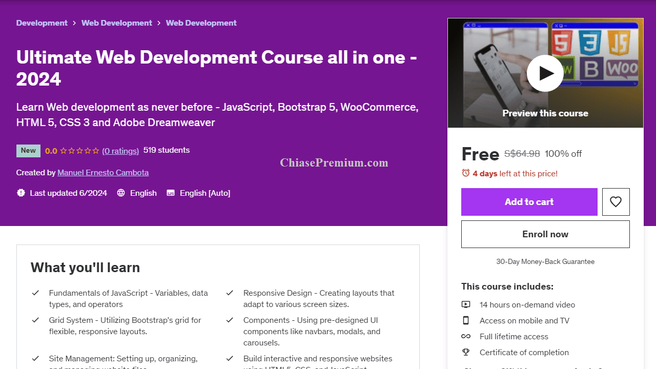 Ultimate Web Development Course all in one - 2024