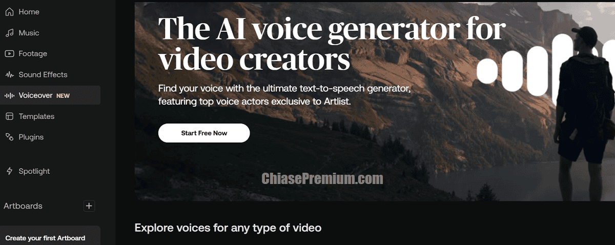 The AI voice generator for video creators